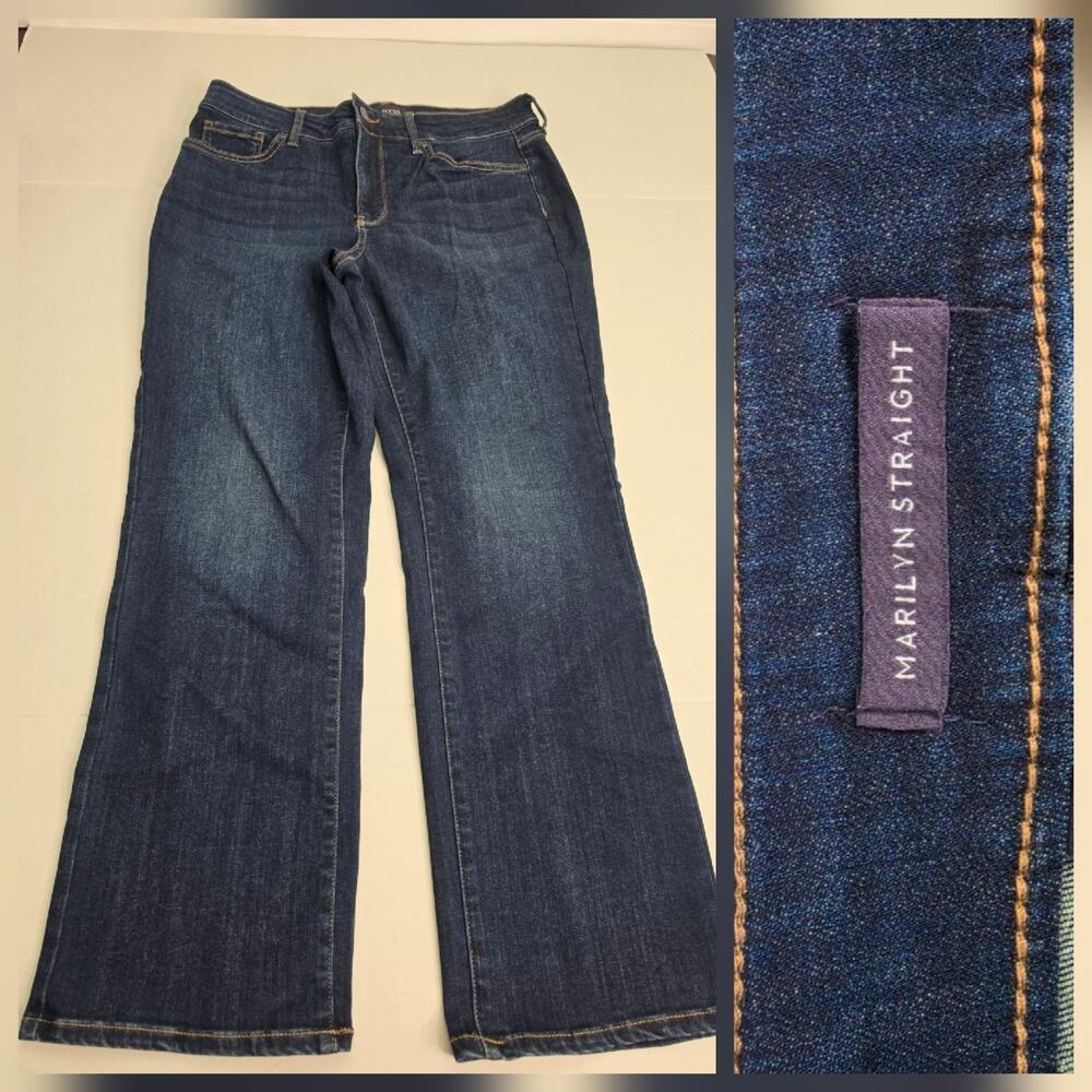 Not Your Daughters Jeans Sz 12 P Marilyn Straight High Rise Lift Tuck Stretch